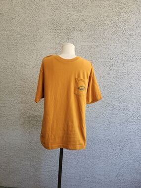 Vans Short-Sleeve Pocket Tee in Mustard Yellow
